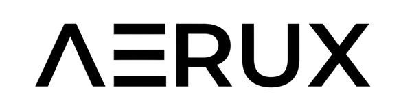 Black 'AERUX' logo on a white background